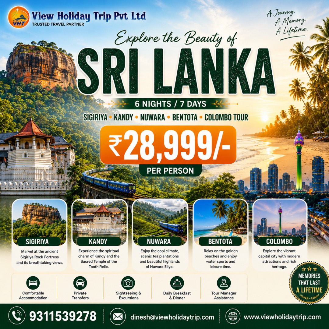 View Holiday Trip Facebook ad: Sri Lanka 6N/7D Package from ₹28,999