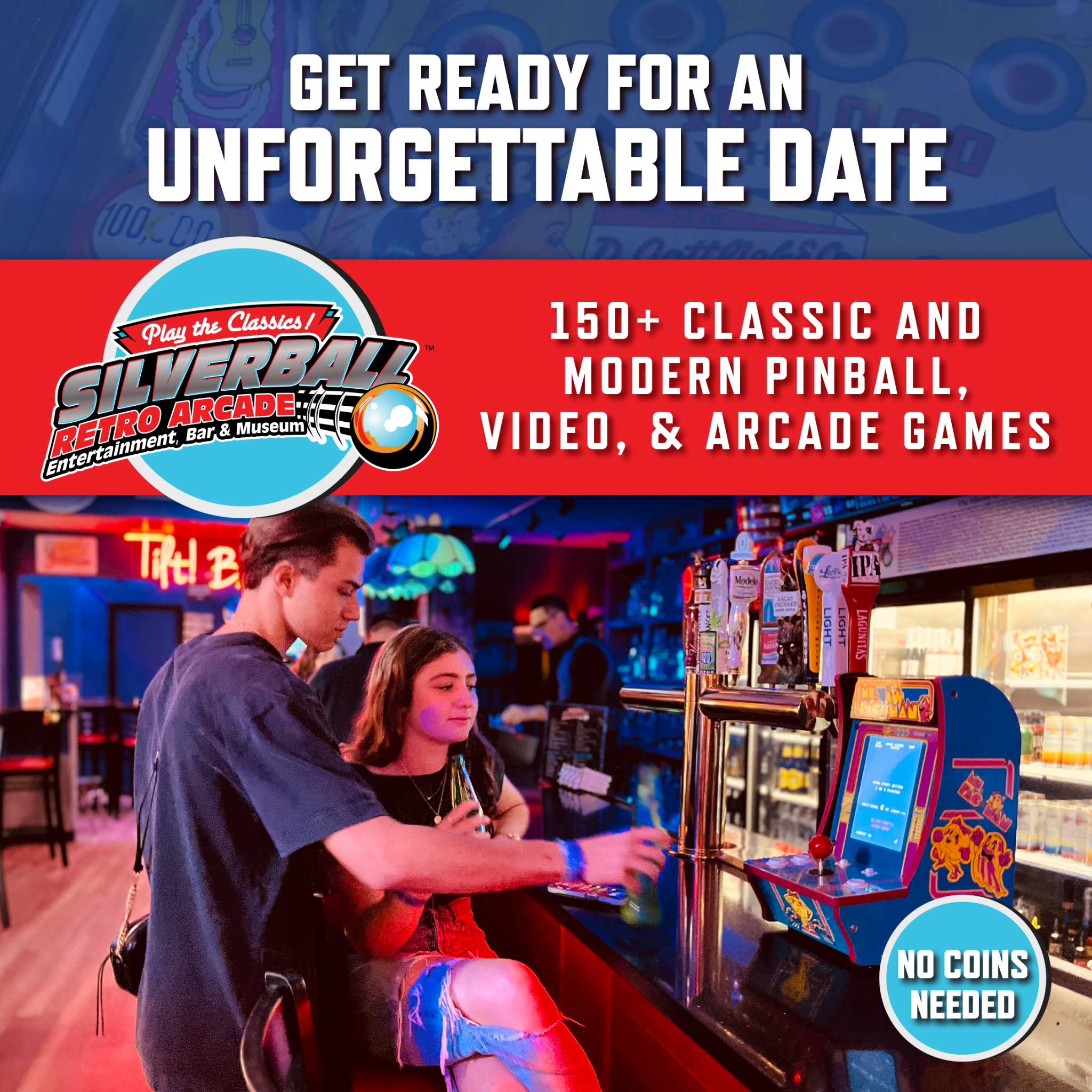 Silverball Retro Arcade - Delray Beach Facebook ad