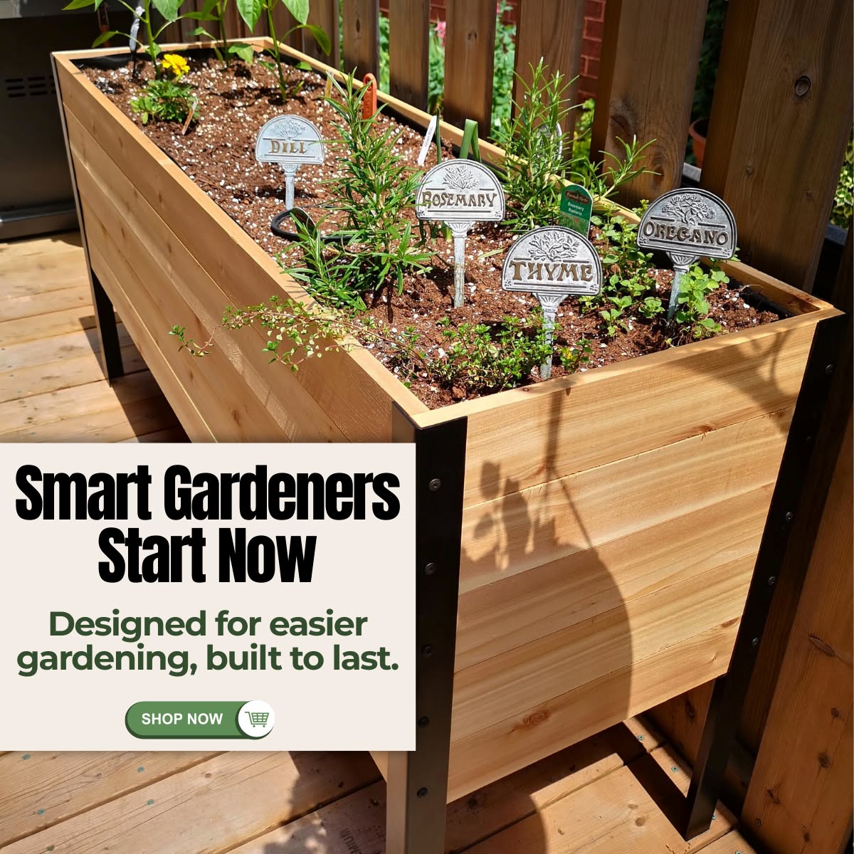 Cedar Planters Facebook ad