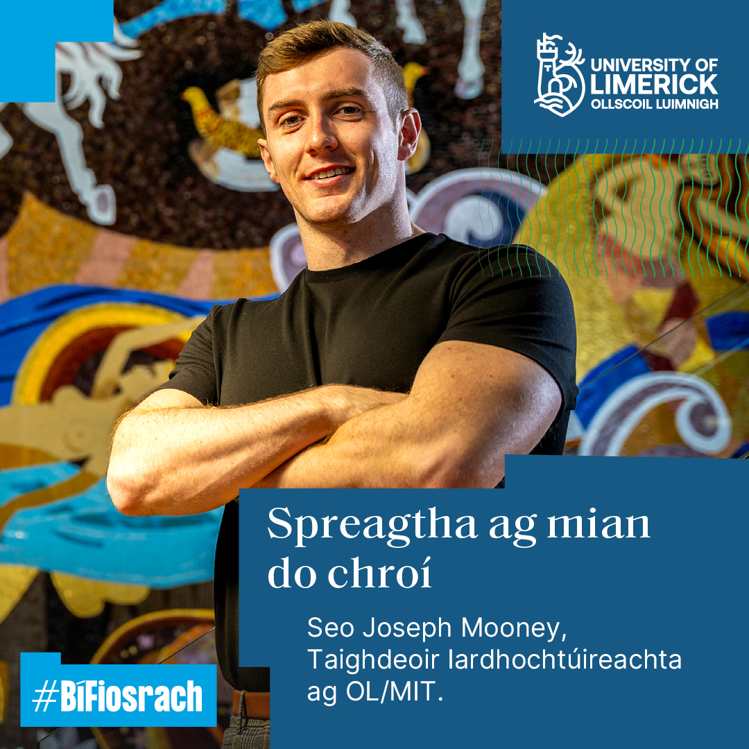 University of Limerick Facebook ad: Roghnaigh cúrsa Iarchéime in OL