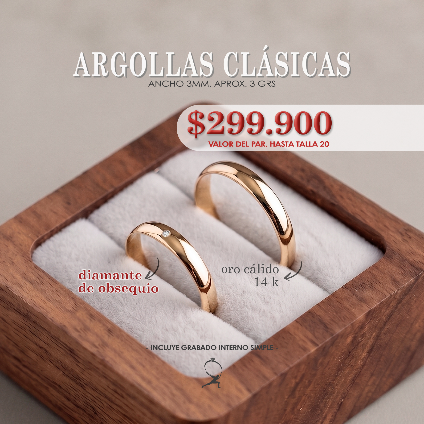 Atlas Joyeria Facebook ad: Celebremos juntos el para siempre