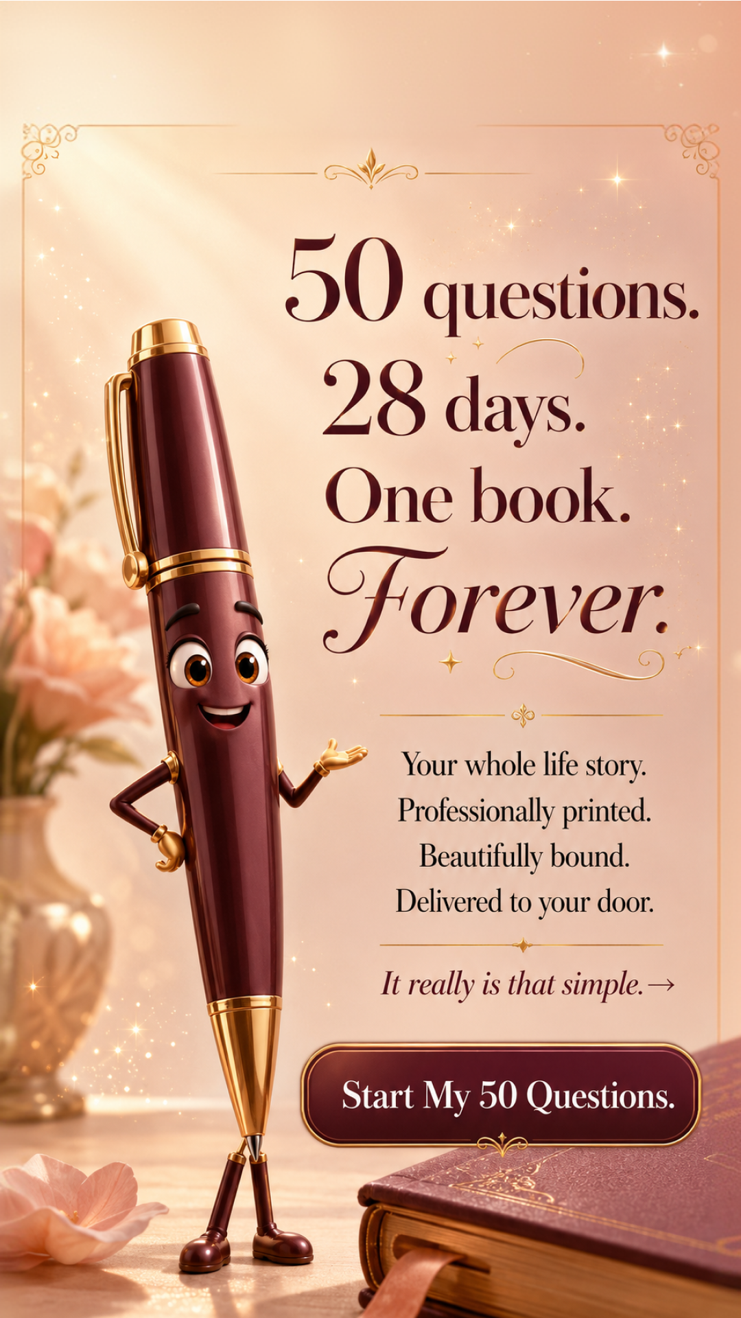Memowrite Facebook ad