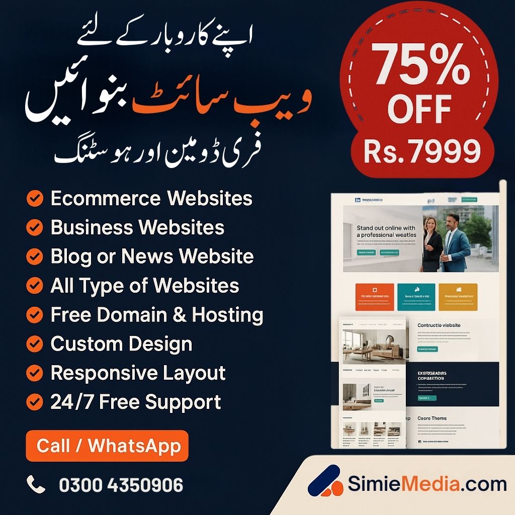 SimieMedia Facebook ad: Professional Website Design & Development Services!
