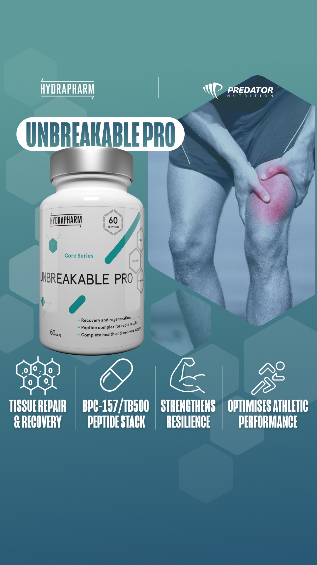 PredatorNutrition Facebook ad: Hydrapharm Unbreakable Pro