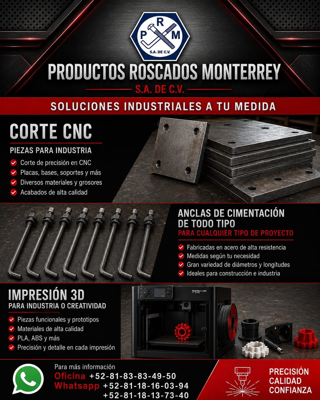 Productos Roscados Monterrey Facebook ad