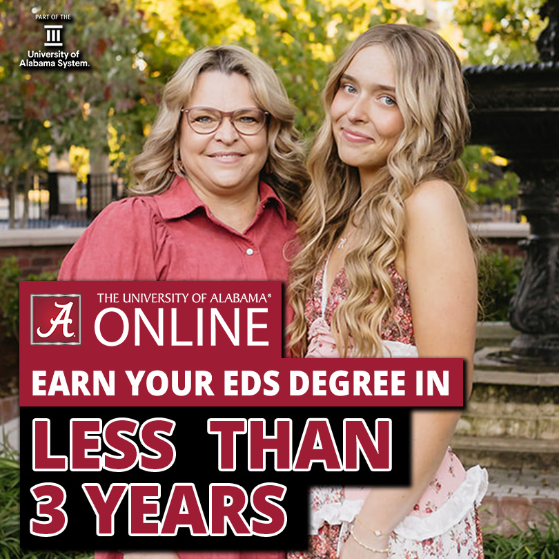 The University of Alabama Online Facebook ad