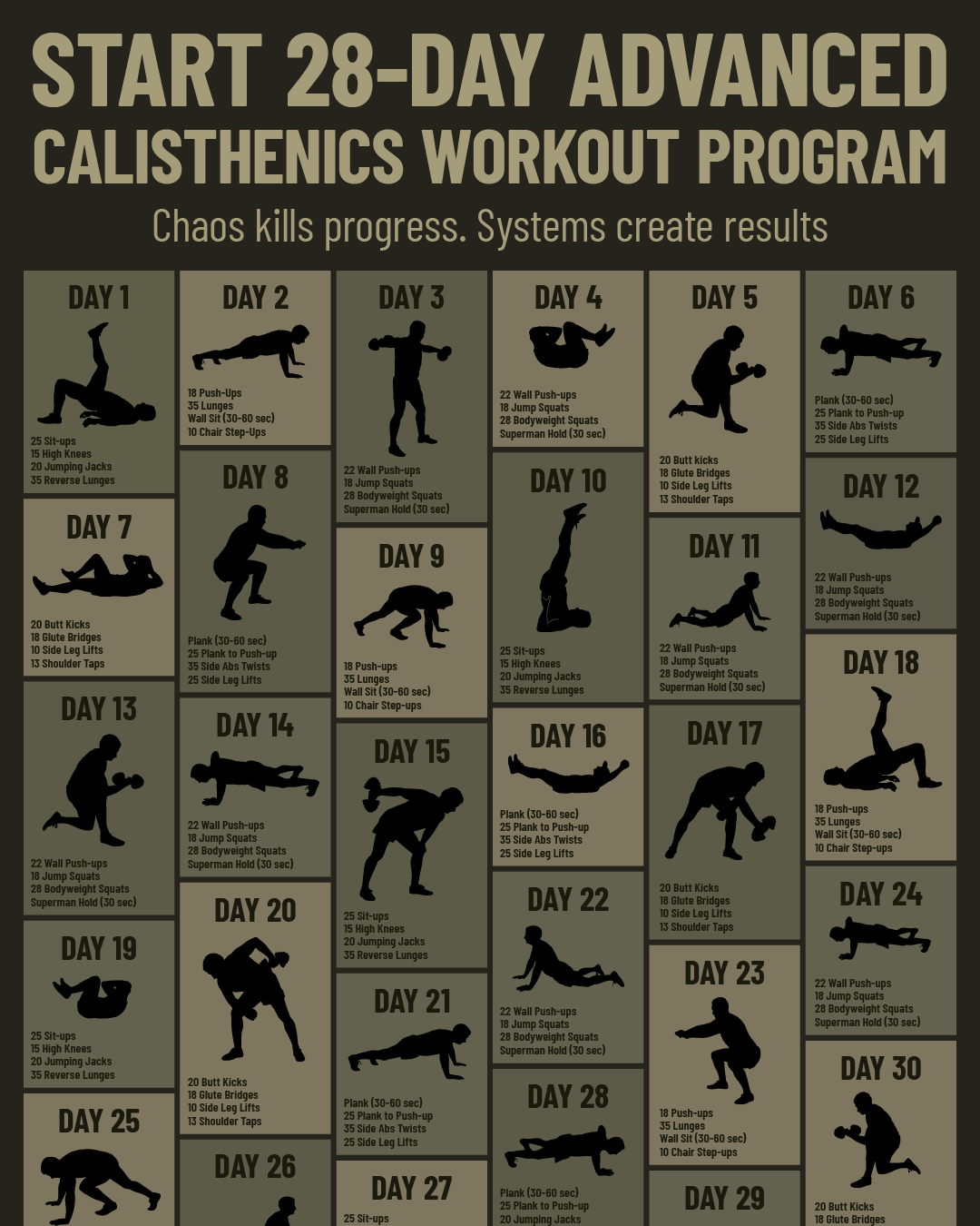 28 Day Challenge - Calisthenics Facebook ad