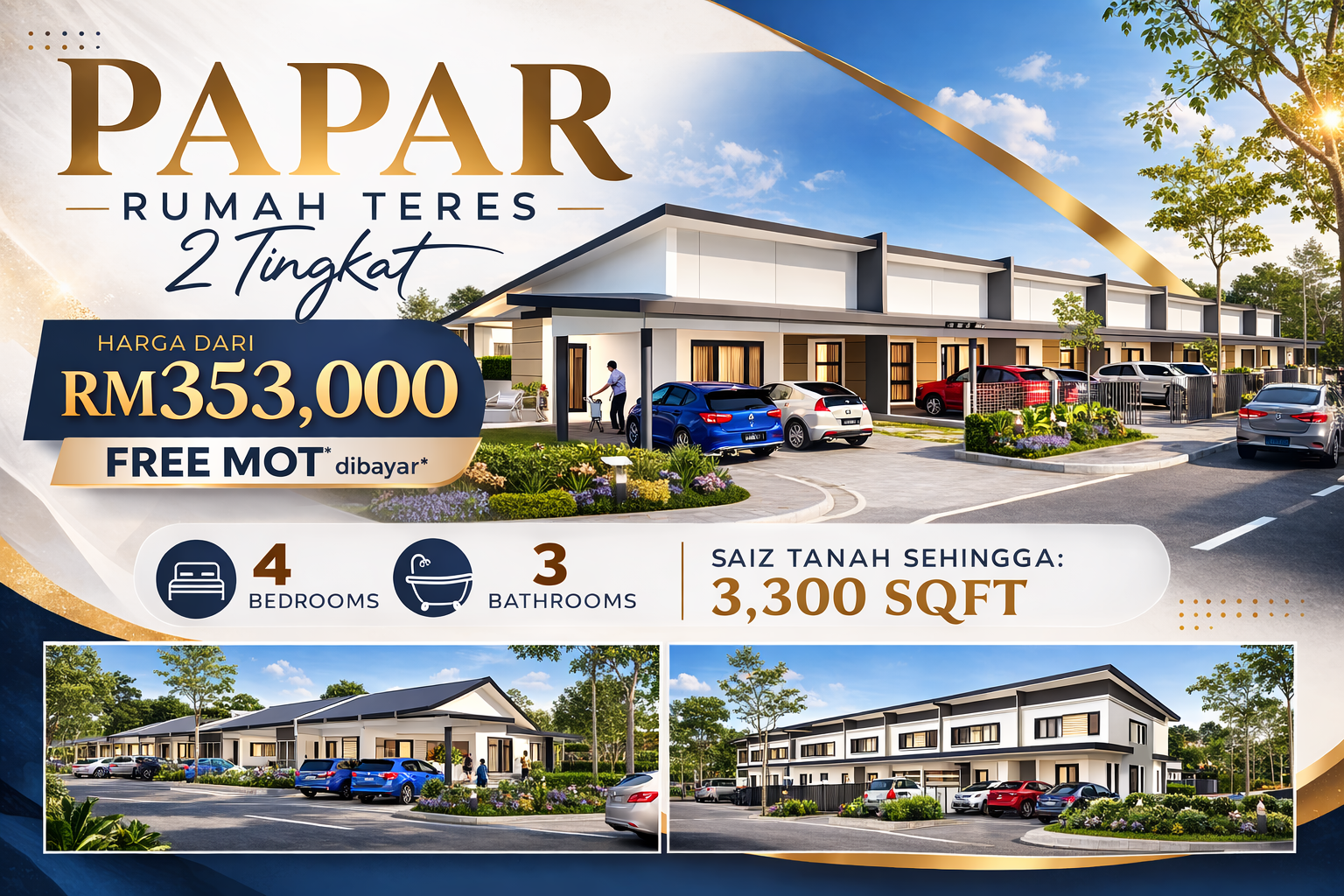 Eco-Home Estate Facebook ad: JIMAT MOT Sebanyak RM15k | Free Legal Fee