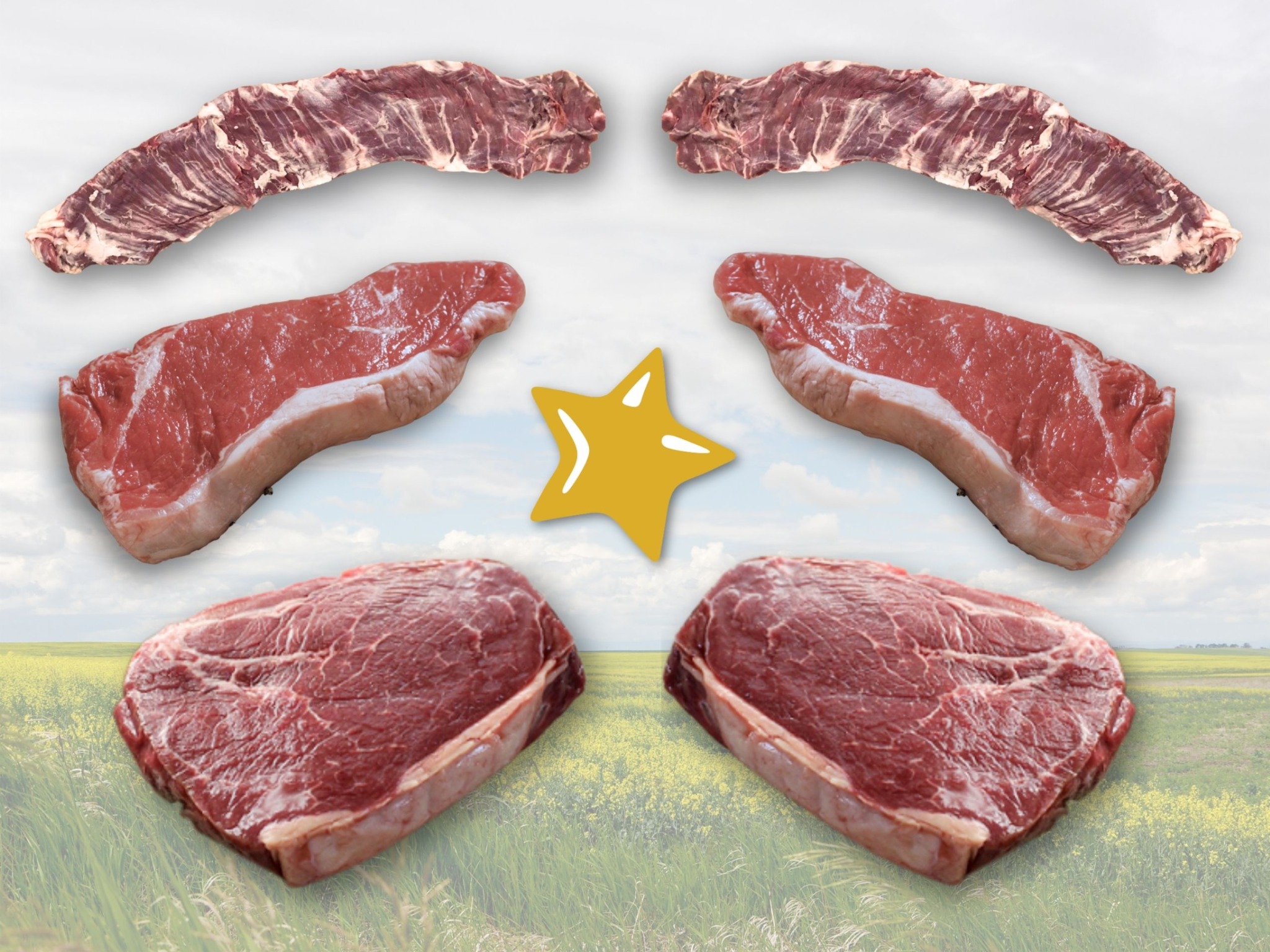 Prairie Foods Facebook ad: Sunday Best Steak Box