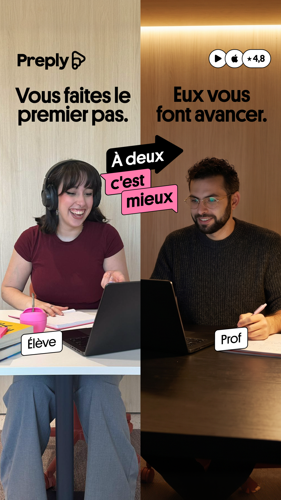 Preply Facebook ad