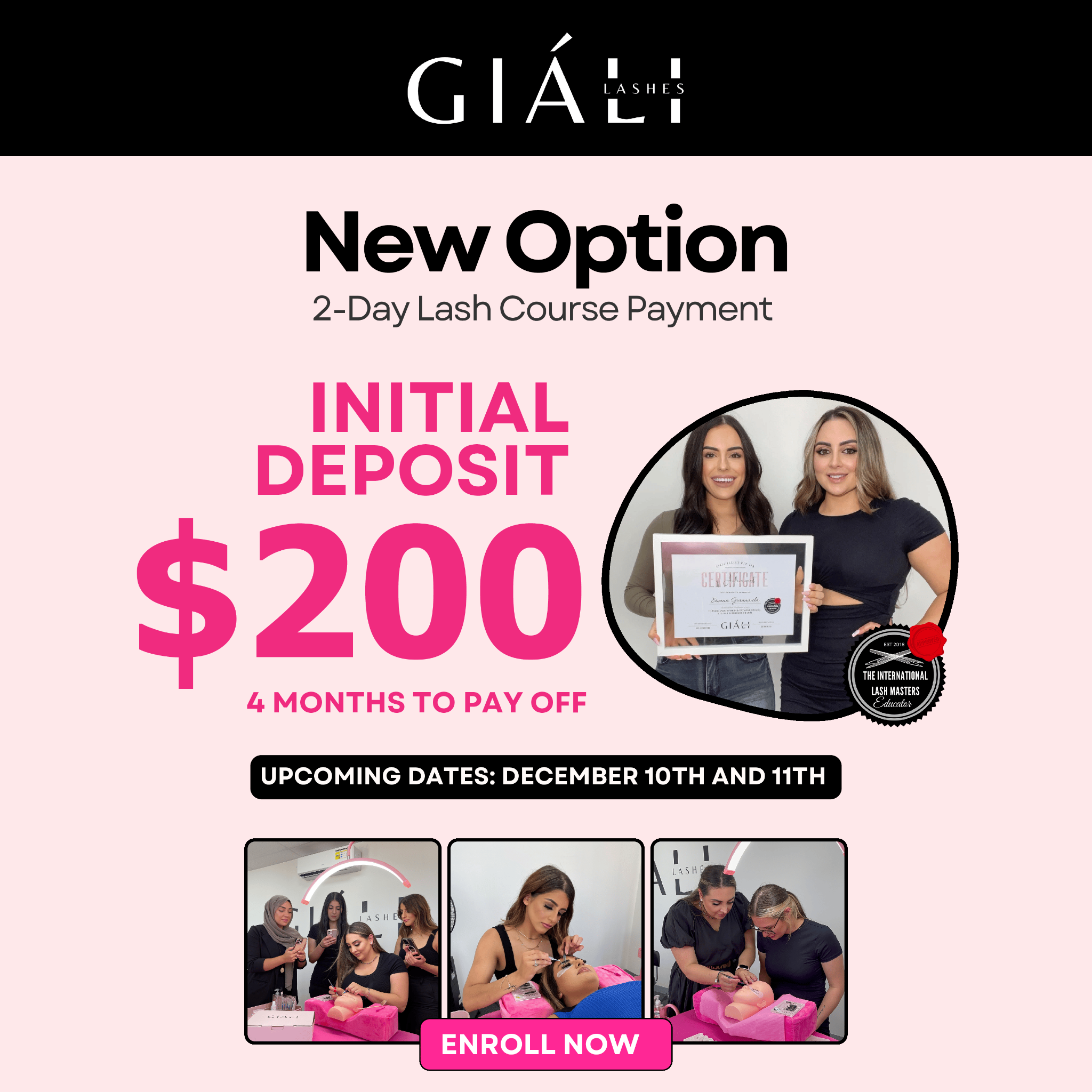 Giáli Lashes Facebook ad