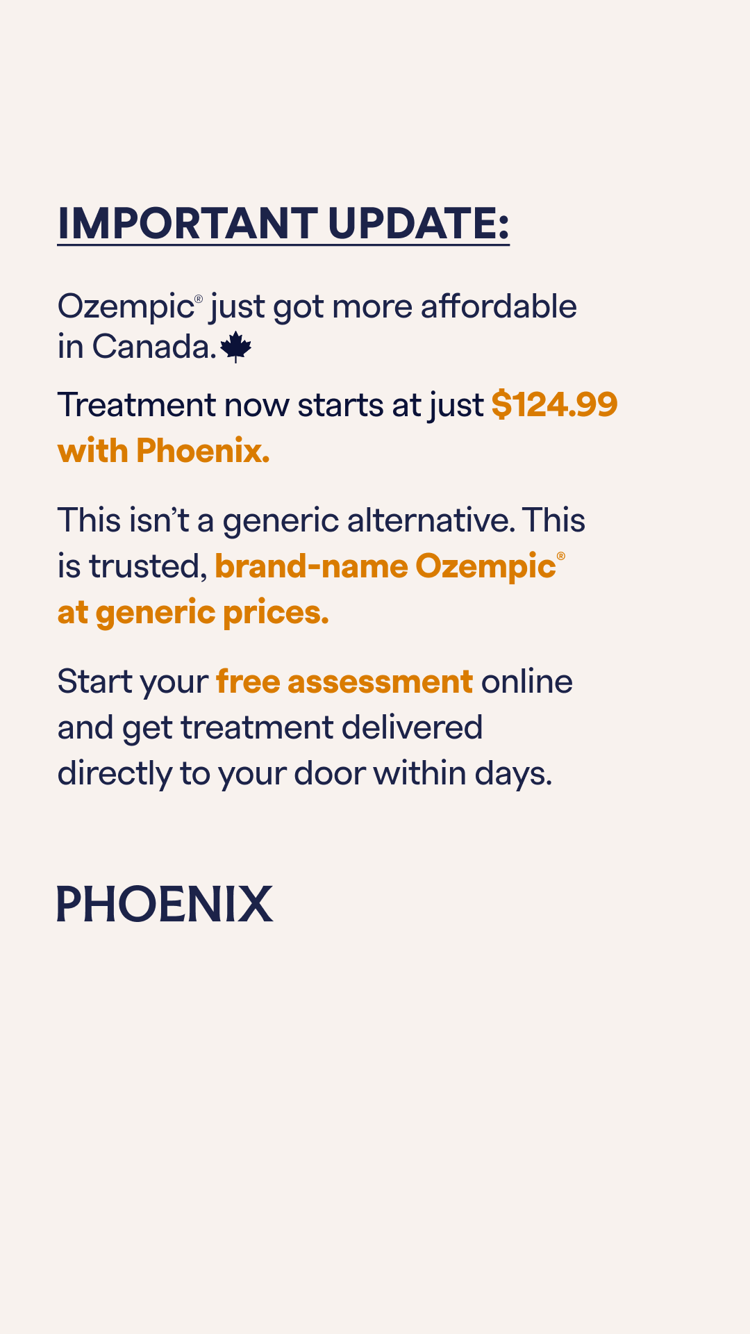 Phoenix Canada Facebook ad