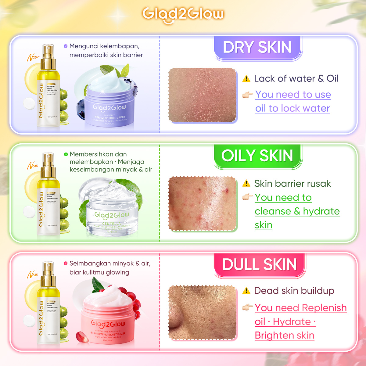Glad 2 Glow:Indo Facebook ad