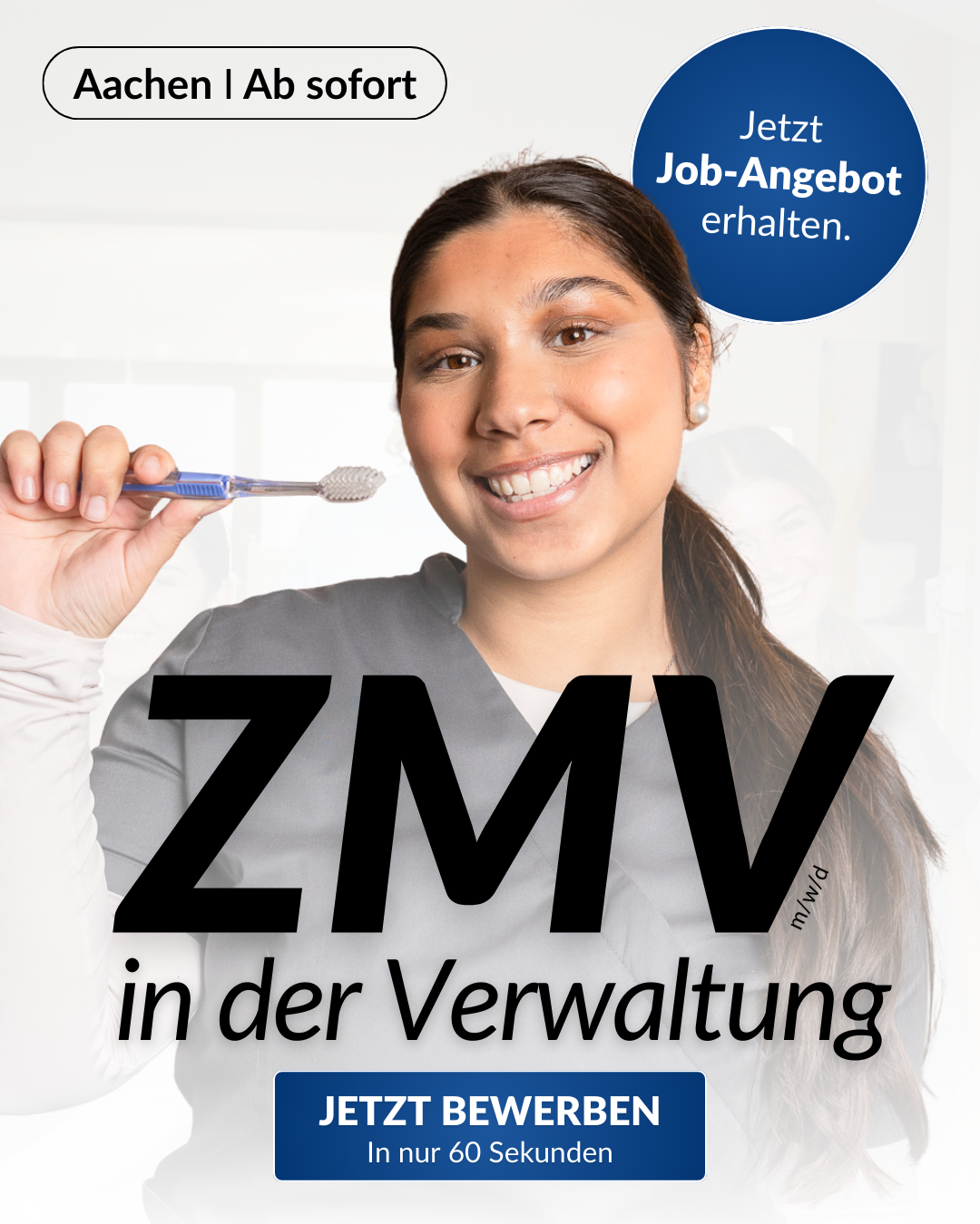 Zahnarztzentrum Aachen Facebook ad from Feb 23, 2026