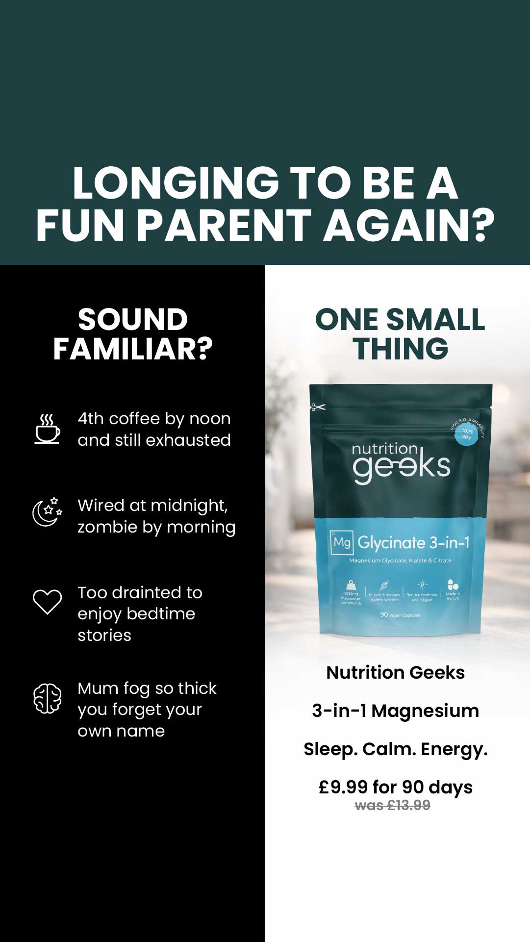 Nutrition Geeks Facebook ad