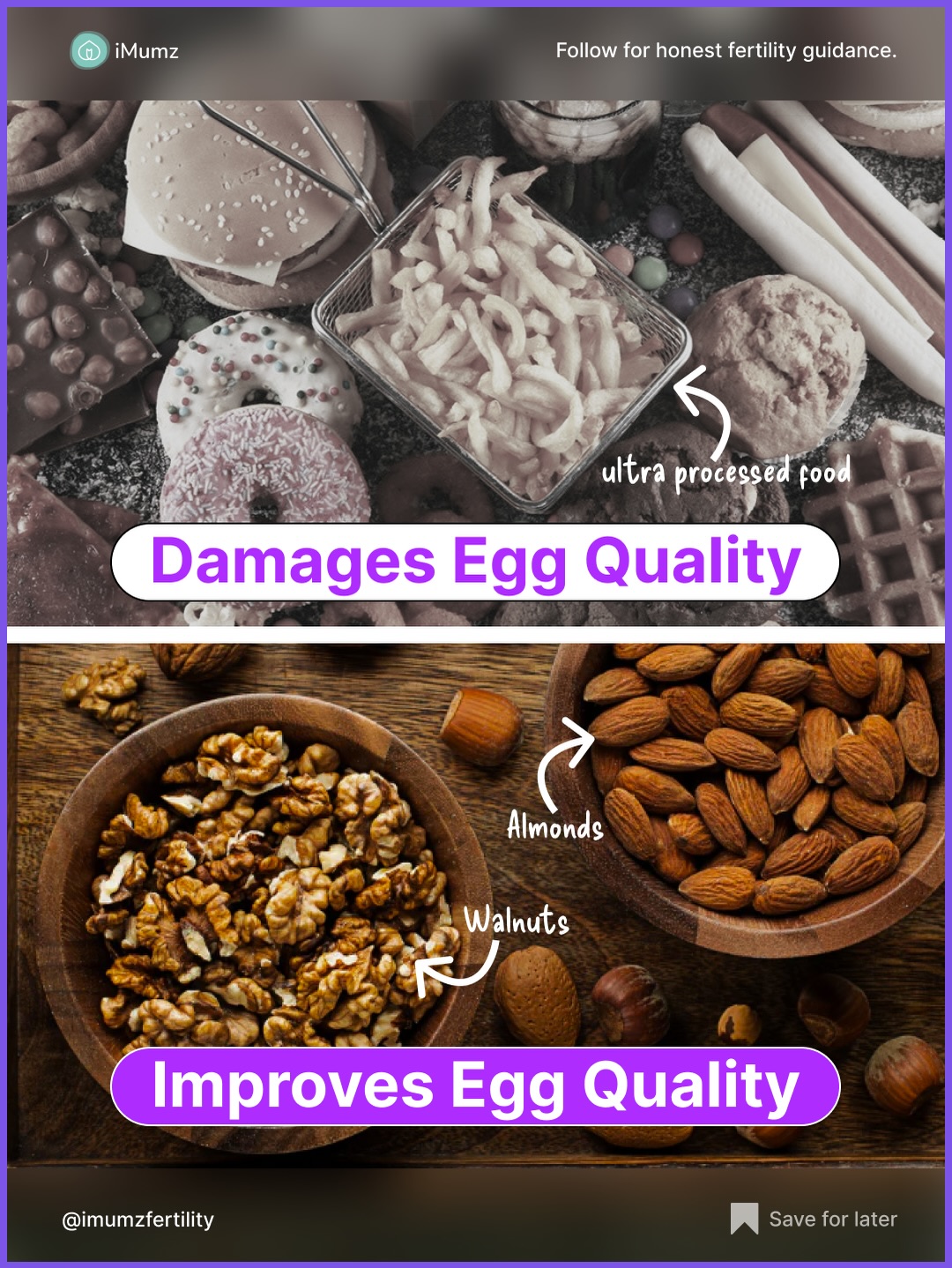 Imumz fertility Facebook ad