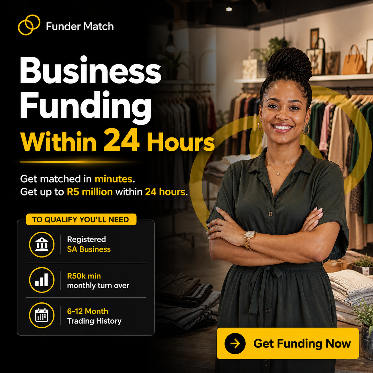 Funder Match Facebook ad