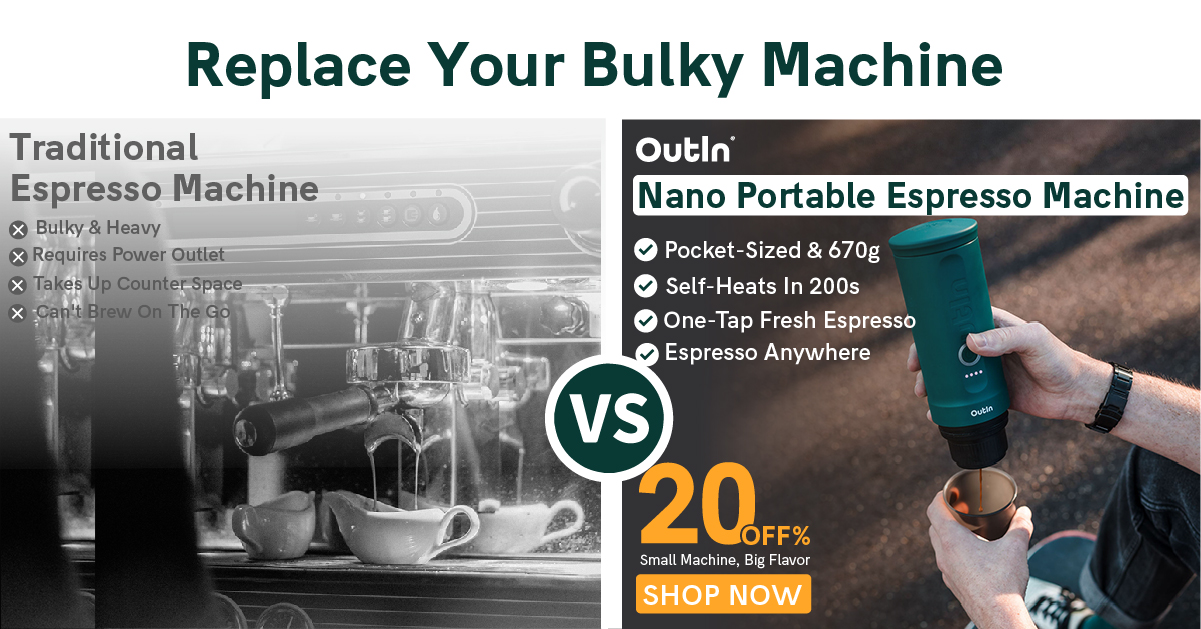 Outin Portable Electric Espresso Machine Facebook ad