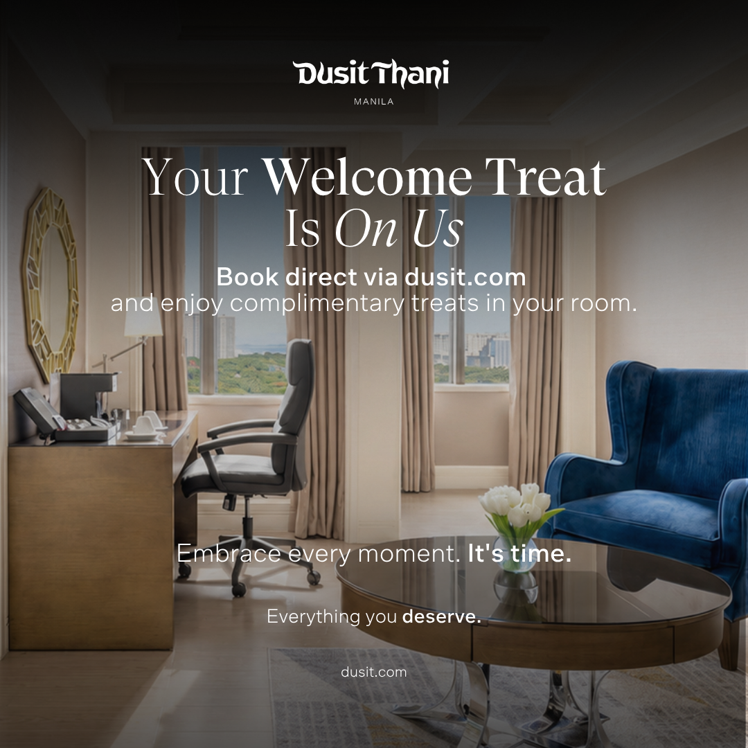 Dusit Thani Manila Facebook ad: Why Book Anywhere Else?