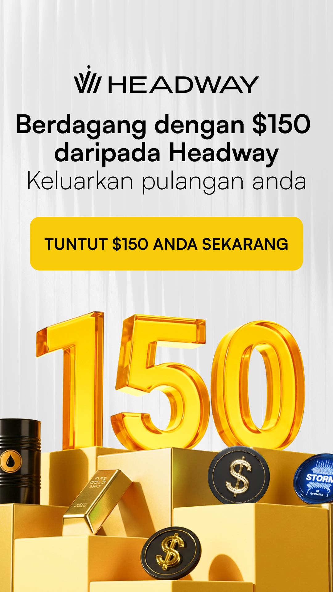 Headway Contests Facebook ad: Pilih Daripada 500+ Instrumen