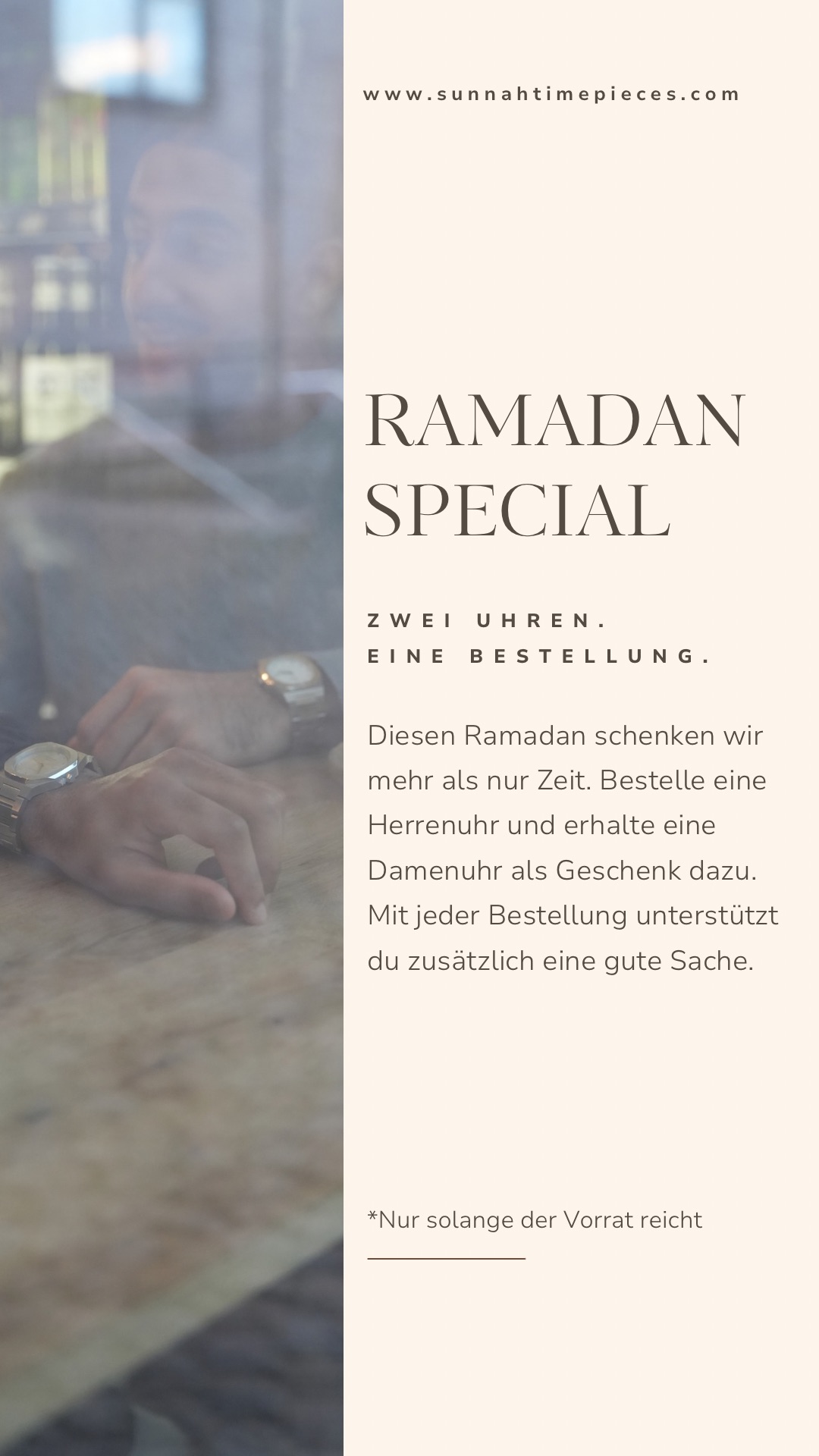 Sunnah Timepieces Facebook ad from Feb 19, 2026