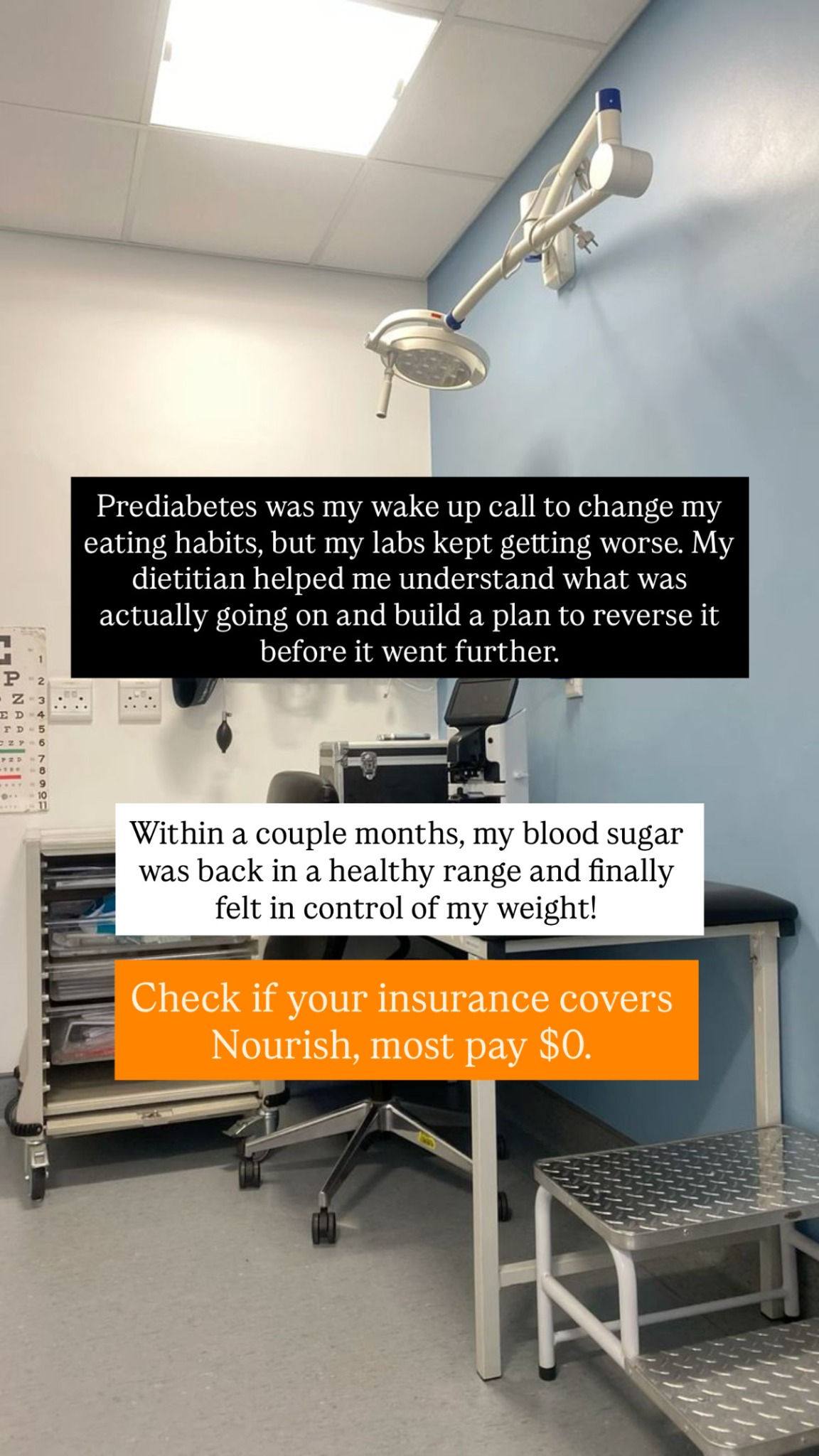 Nourish Facebook ad: See a Dietitian Covered by Insurance
