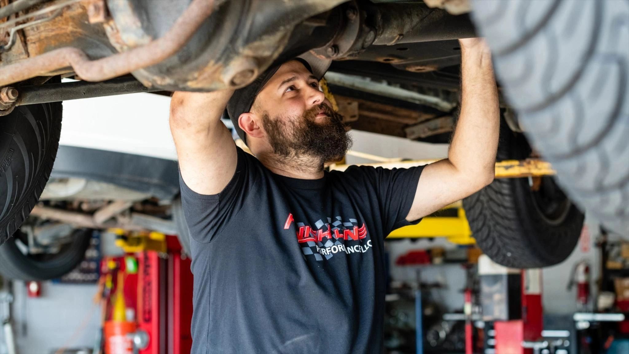 Finish Line Performance LLC Facebook ad: Auto Upgrades and Repairs in Milford
