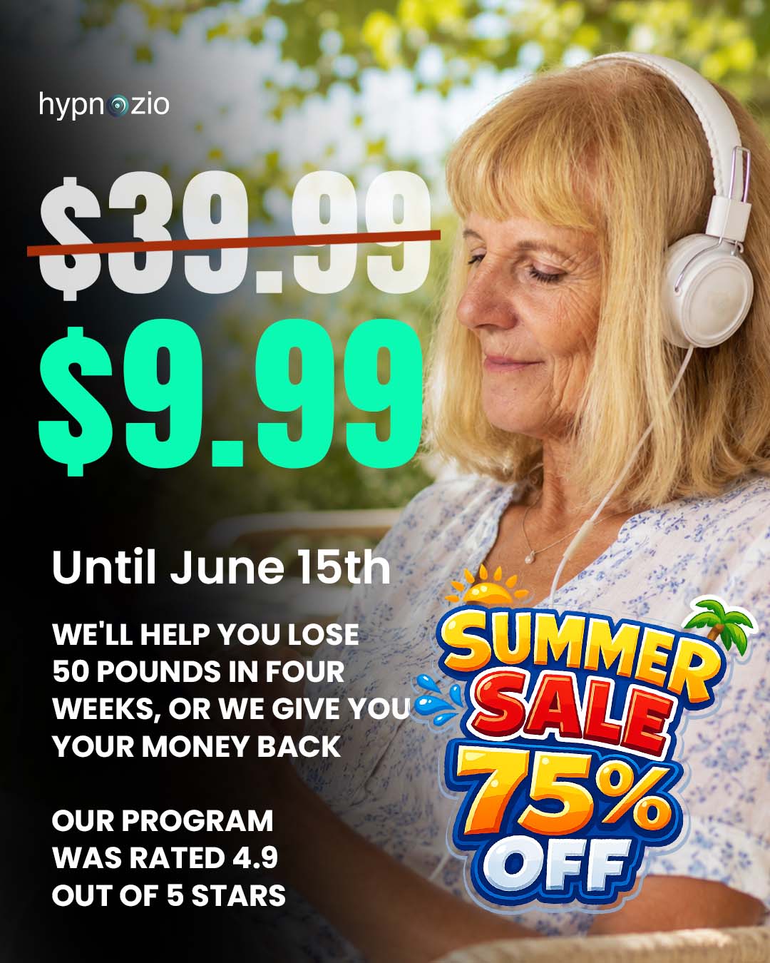 Hypnozio: power of hypnotherapy Facebook ad