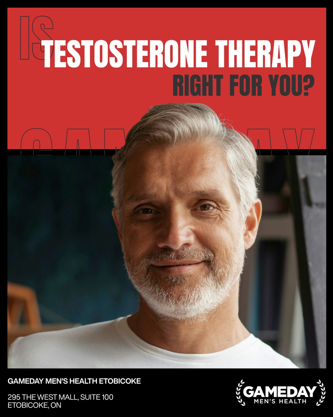 Gameday Men's Health Facebook ad: Do you feel like something’s holding you back?