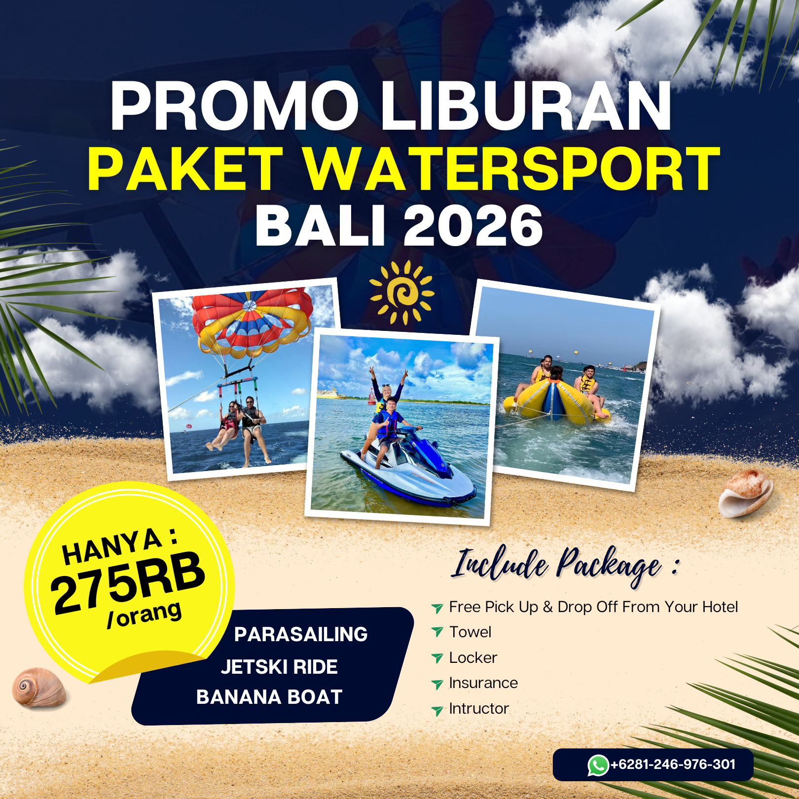 Tanjung Benoa watersport Facebook ad: Promo Terbatas!