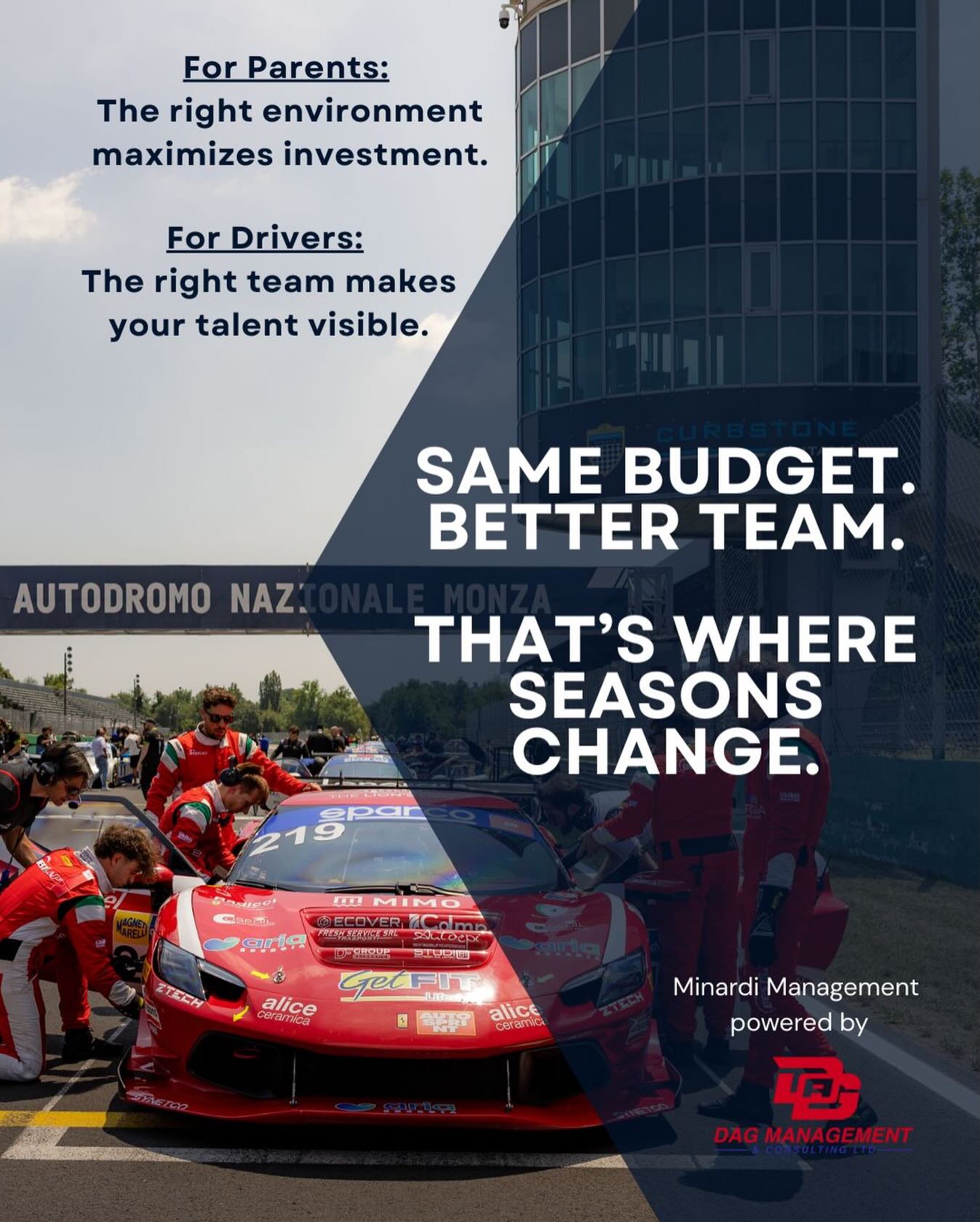 Minardi Management Facebook ad