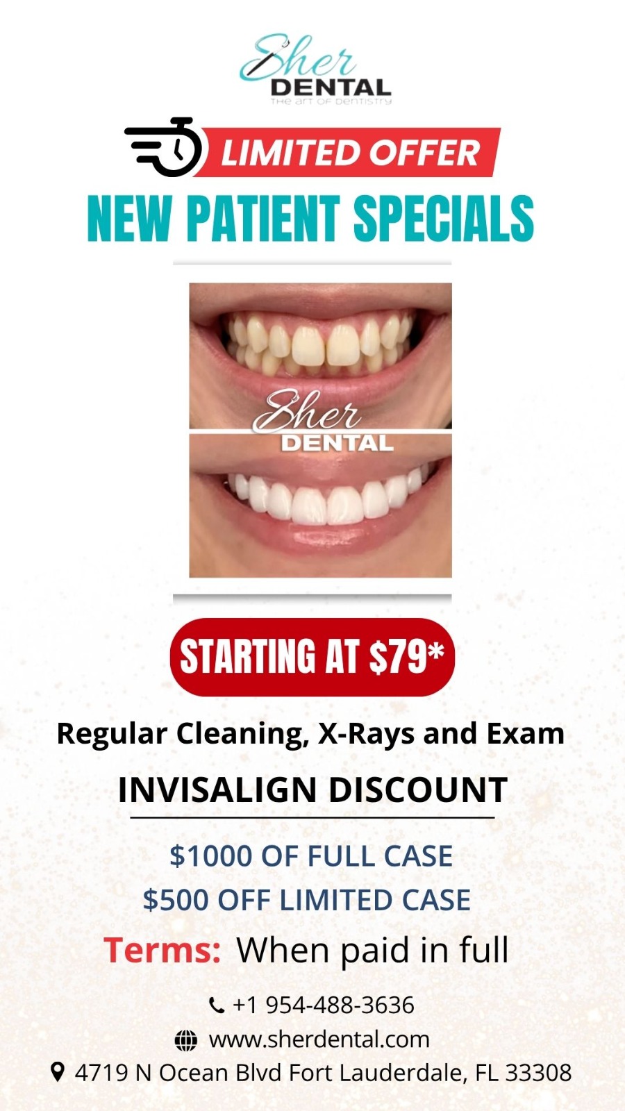 Sher Dental Facebook ad