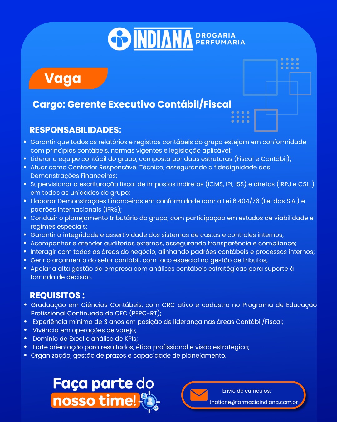 Farmácia Indiana Facebook ad: Confira as oportunidades na Farmácia Indiana
