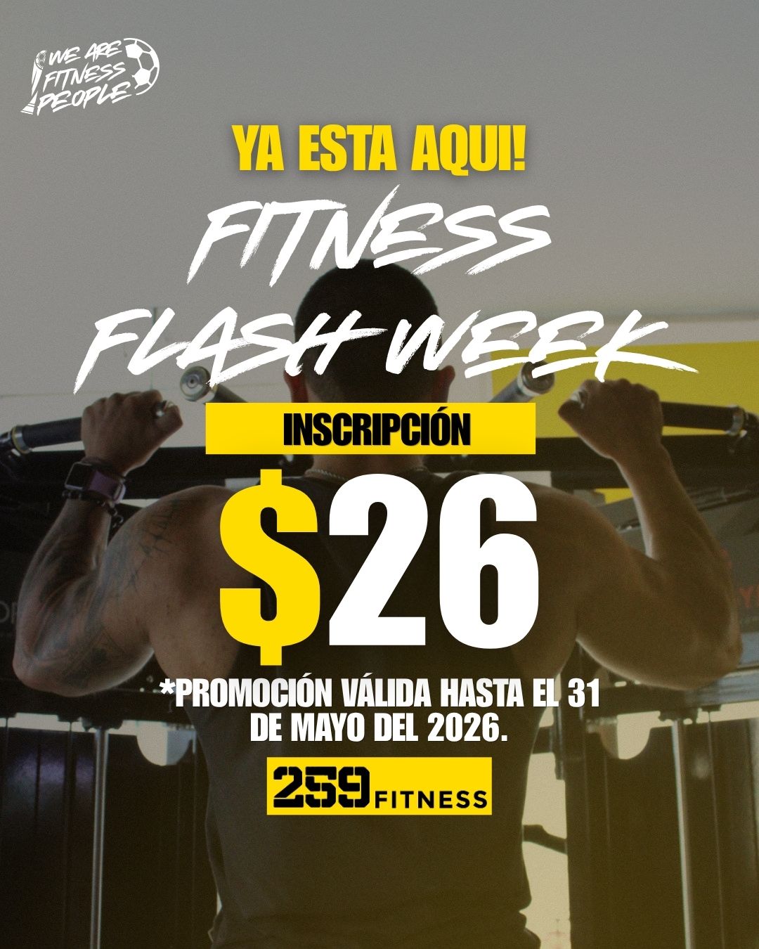 259 Fitness Facebook ad: Inscripción desde $26