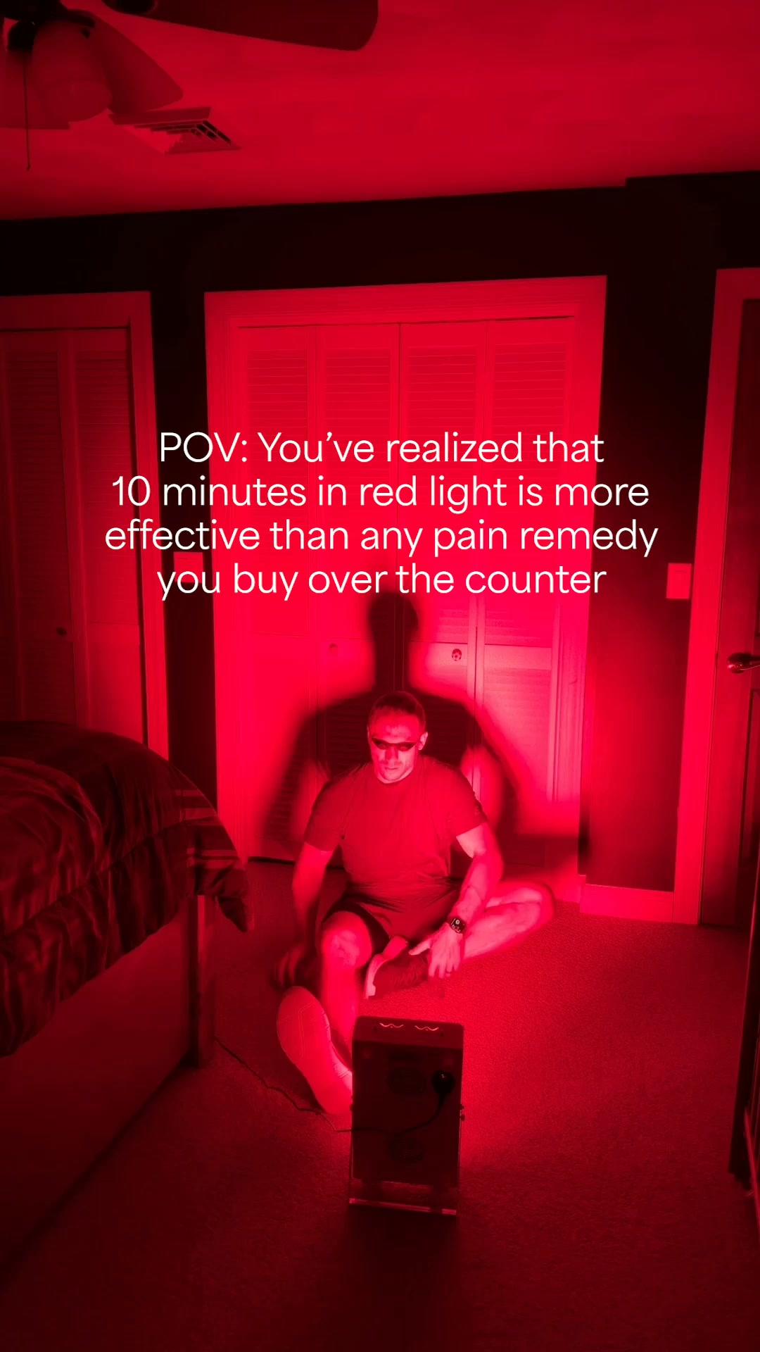 Kala Red Light Therapy Facebook ad: Pro-Level Recovery At-Home.