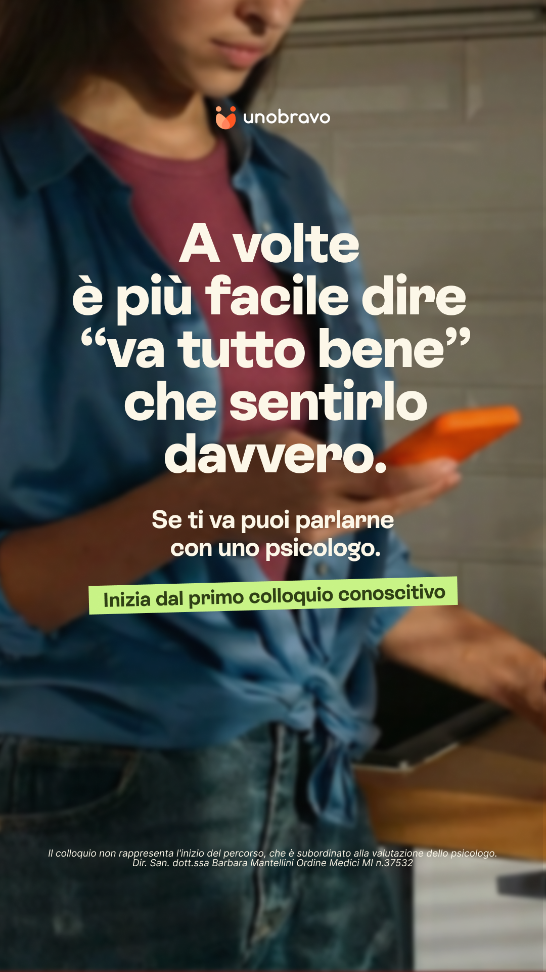 Unobravo Facebook ad