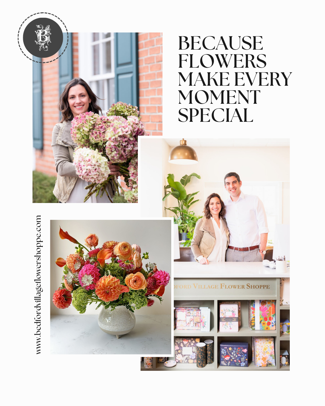 Bedford Village Flower Shoppe Facebook ad: Same Day & Express Flower Delivery