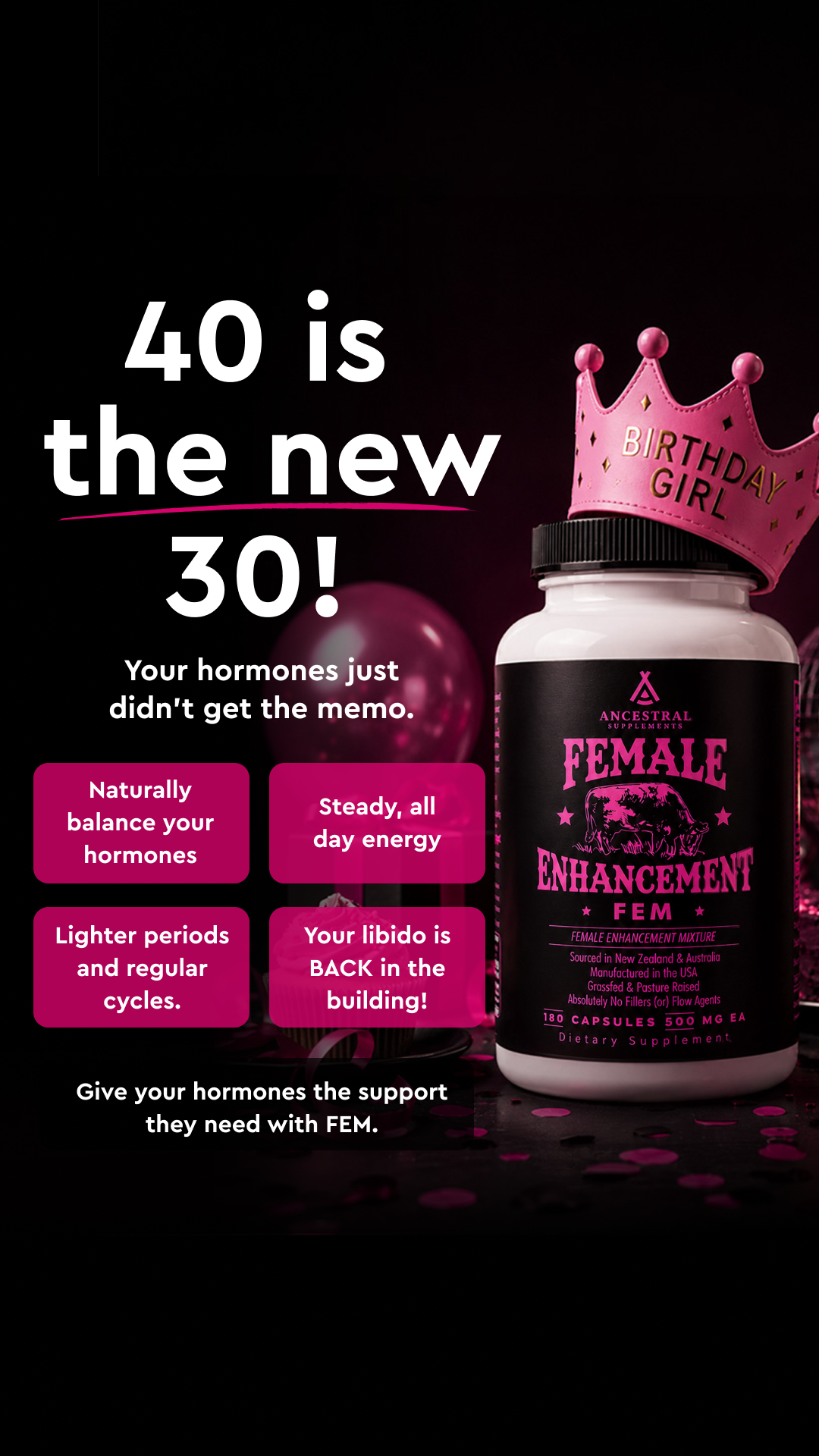 Ancestral Supplements Facebook ad