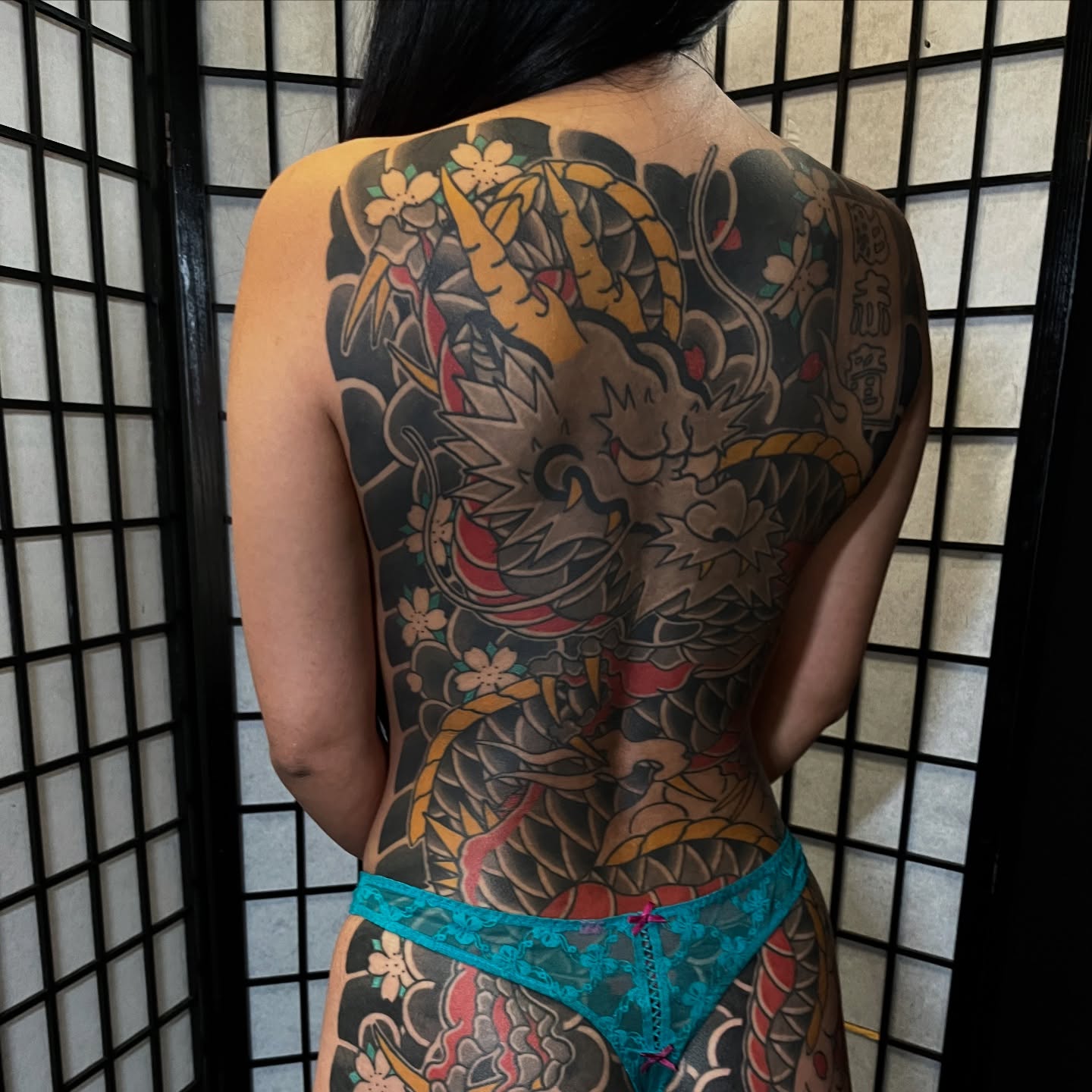 Horisekiryu Tattoo Facebook ad: Side profile on this Dragon full backpiece project…
