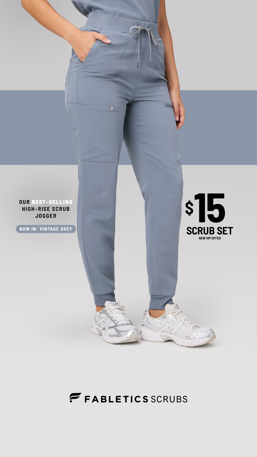 Fabletics Scrubs Facebook ad