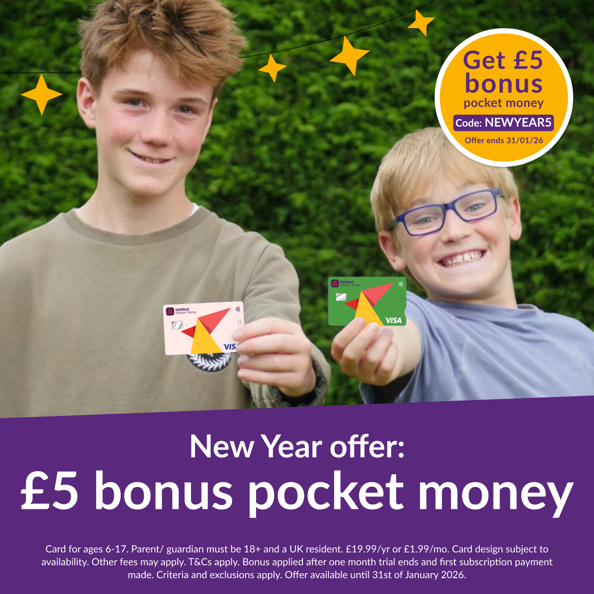 NatWest Rooster Money Facebook ad