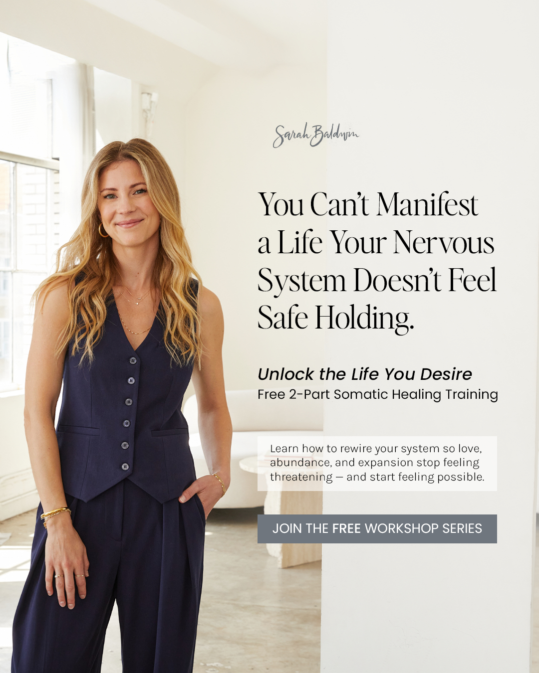 Sarah Baldwin Coaching Facebook ad