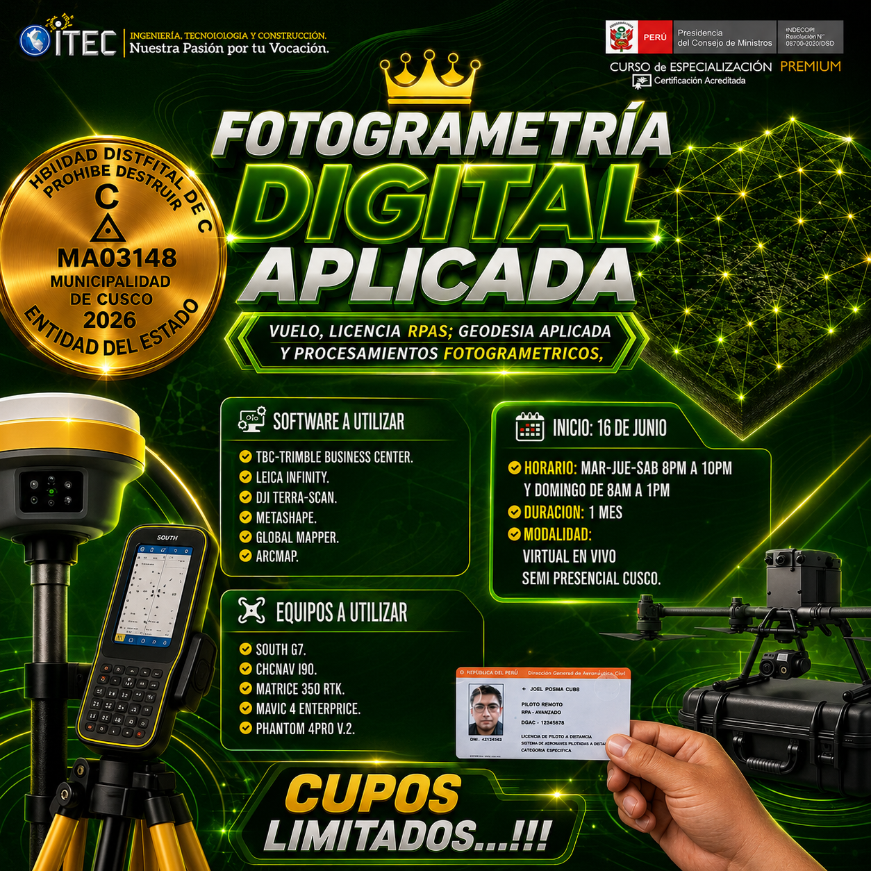 ITEC - SEDE Principal. Facebook ad from Jun 9, 2026