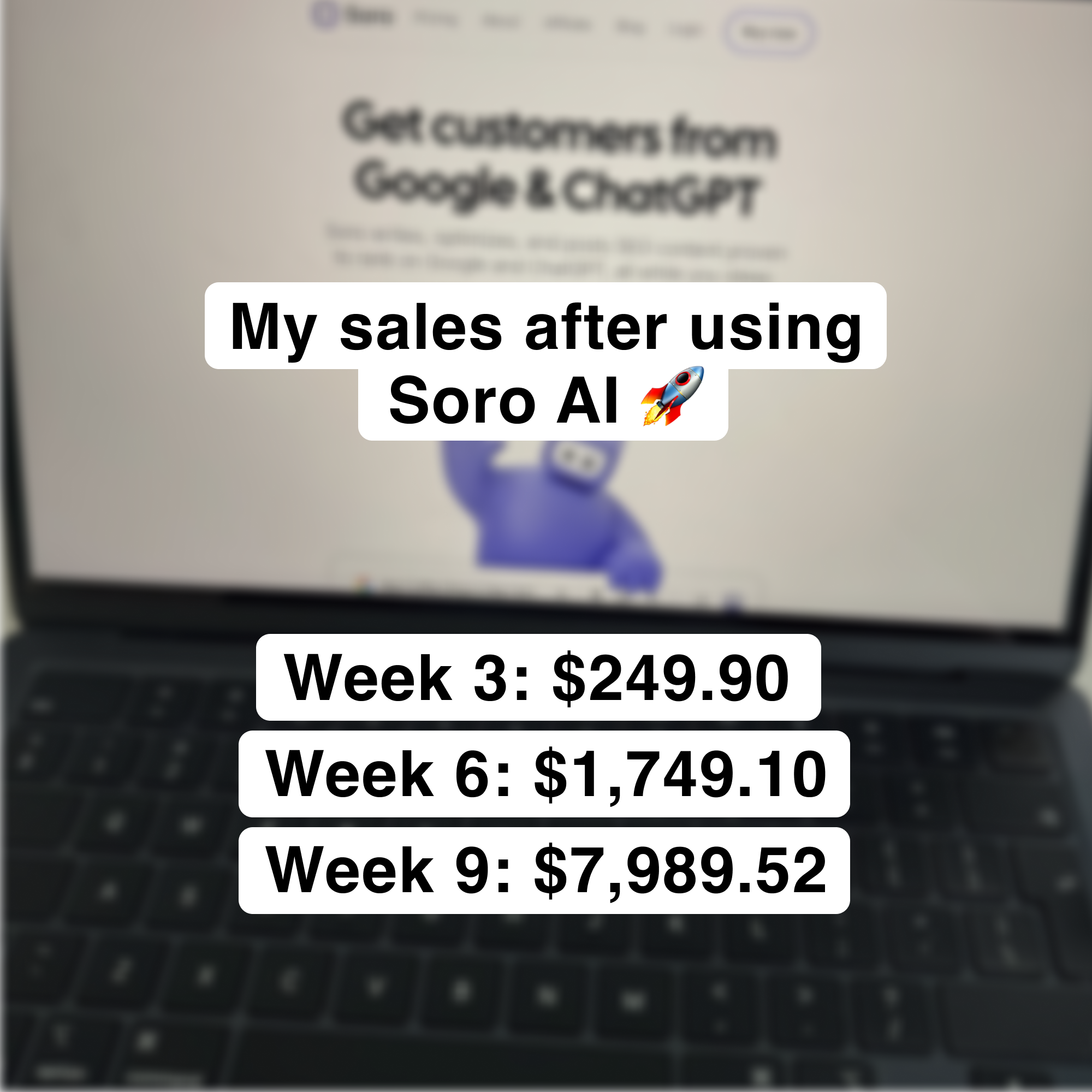 Soro SEO Facebook ad