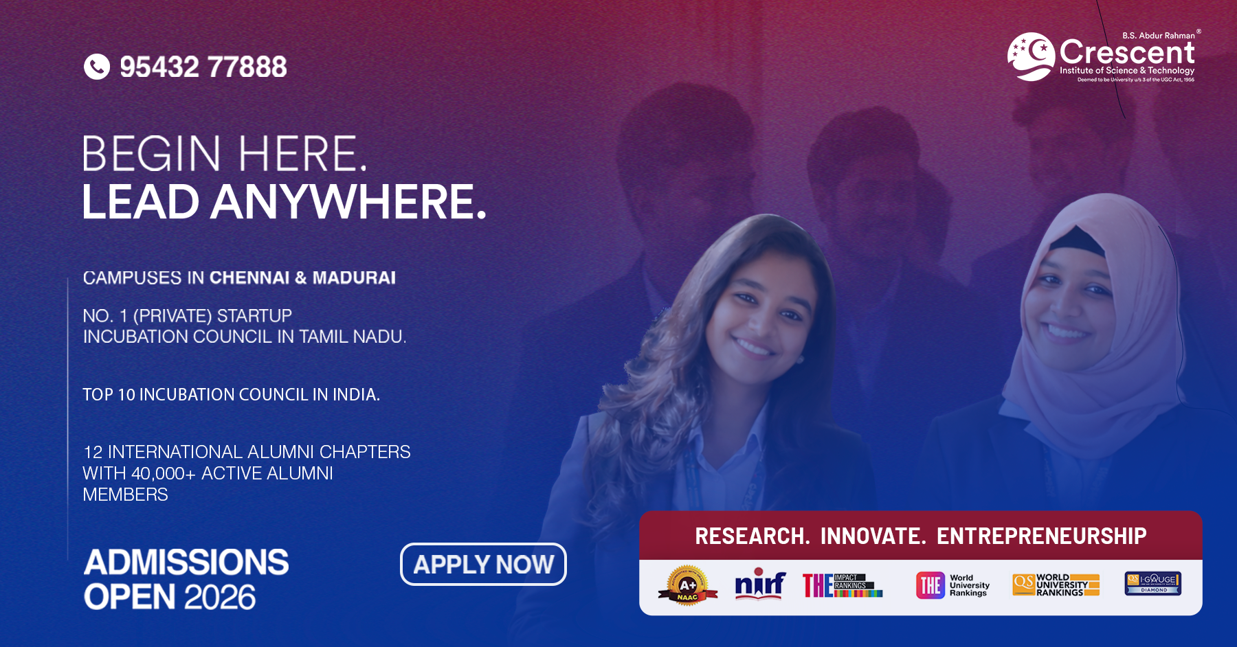 BSA Crescent Institute of Science and Technology Facebook ad
