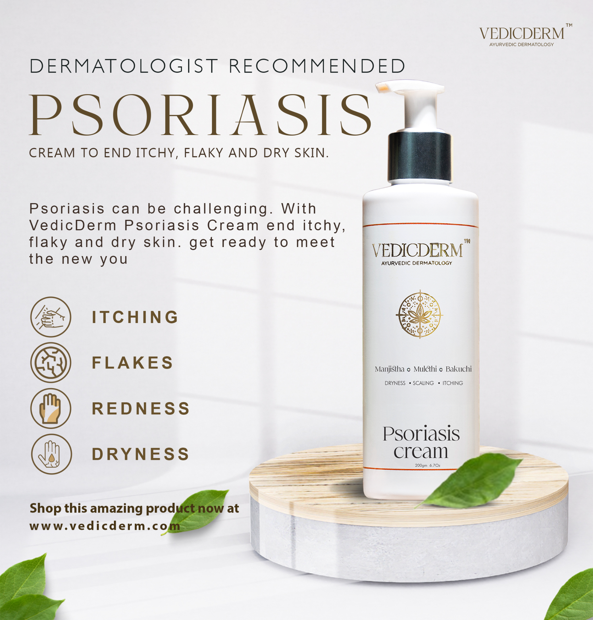 VedicDerm Facebook ad