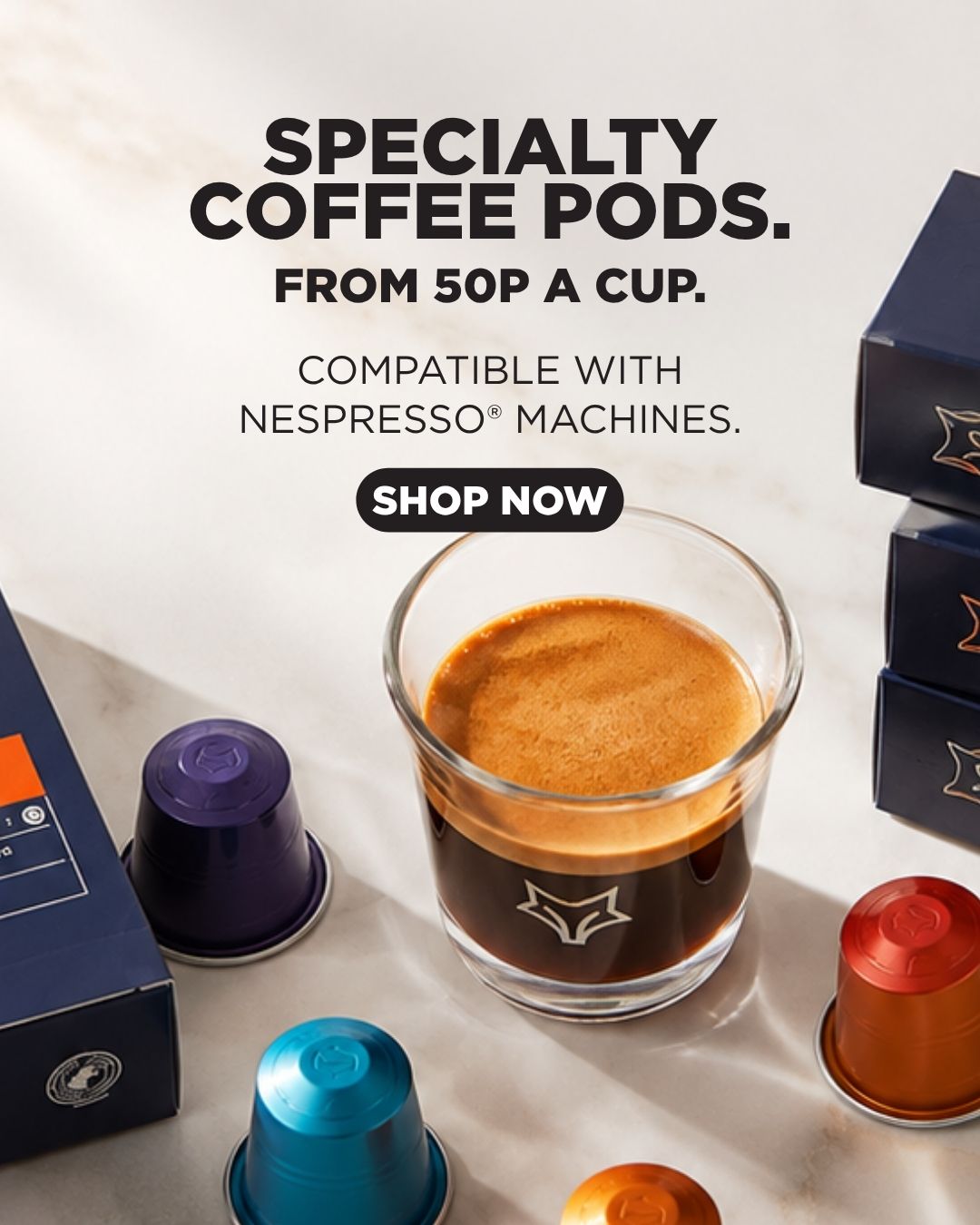 CafePod Facebook ad: Your One-Stop Coffee Shop