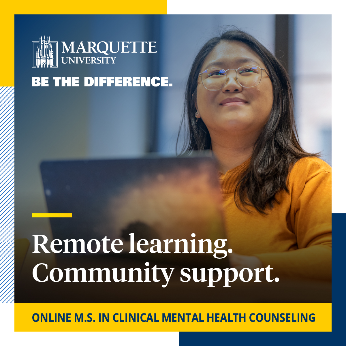Marquette University School of Education Facebook ad