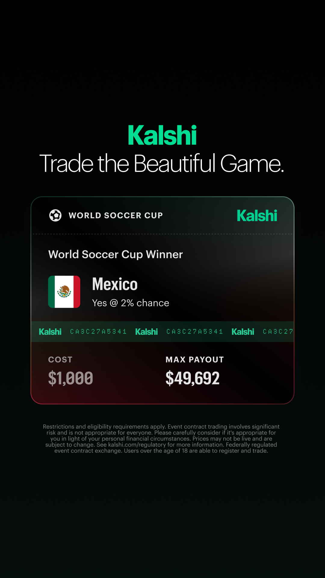 Kalshi - Trade the Headlines Facebook ad