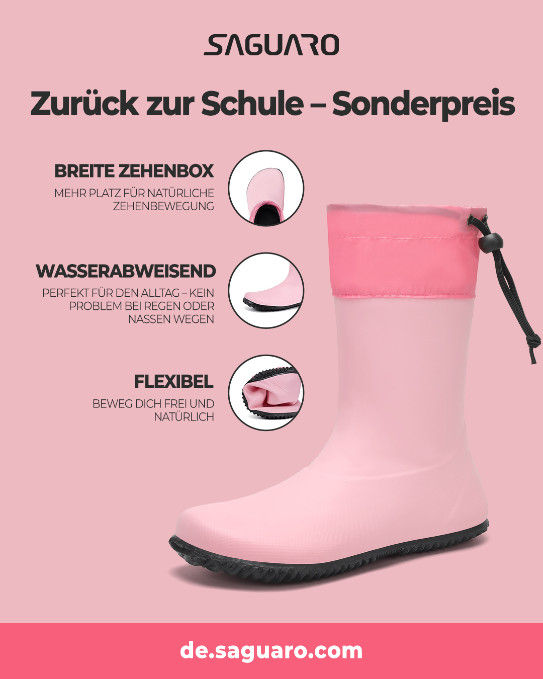 Saguaro De Facebook ad: Faltbar. Weich. Wasserdicht.